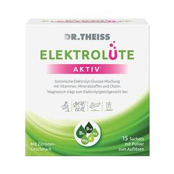 Eine Packung Elektrolytpulver mit Zitronengeschmack zur Unterstützung des Elektrolythaushalts.